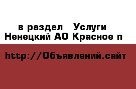  в раздел : Услуги . Ненецкий АО,Красное п.